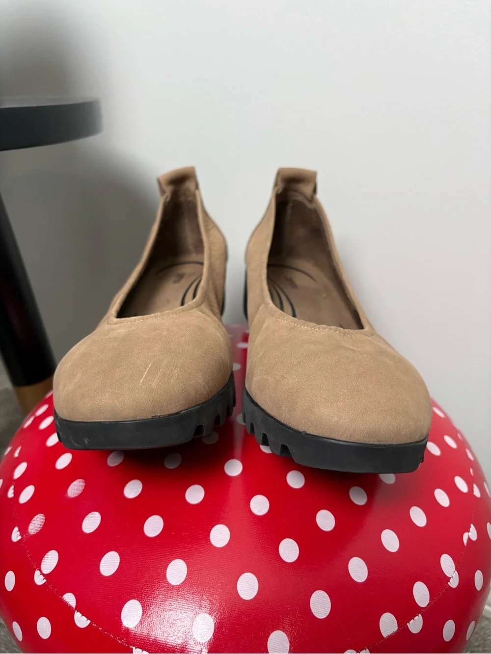 Aetrex Brianna Ballet Taupe Flat